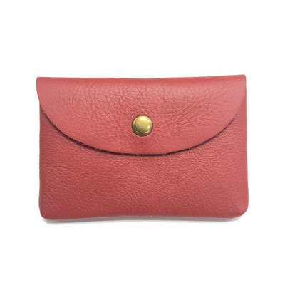 Drop Shipping Nahast miniümbrisvahetuskott Lihtne pandlaga naiste mündikott Print Logo Suure mahutavusega kaardikott