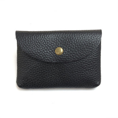 Drop Shipping Nahast miniümbrisvahetuskott Lihtne pandlaga naiste mündikott Print Logo Suure mahutavusega kaardikott