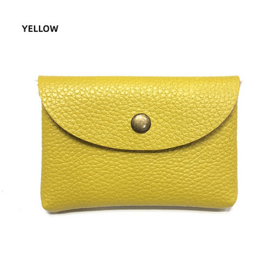 Drop Shipping Nahast miniümbrisvahetuskott Lihtne pandlaga naiste mündikott Print Logo Suure mahutavusega kaardikott