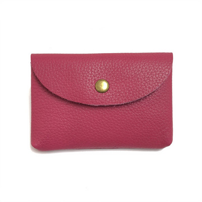 Drop Shipping Nahast miniümbrisvahetuskott Lihtne pandlaga naiste mündikott Print Logo Suure mahutavusega kaardikott