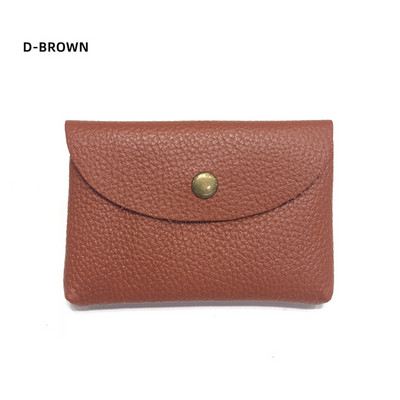 Drop Shipping Nahast miniümbrisvahetuskott Lihtne pandlaga naiste mündikott Print Logo Suure mahutavusega kaardikott