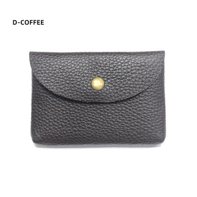 Drop Shipping Nahast miniümbrisvahetuskott Lihtne pandlaga naiste mündikott Print Logo Suure mahutavusega kaardikott