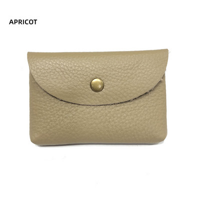 Drop Shipping Nahast miniümbrisvahetuskott Lihtne pandlaga naiste mündikott Print Logo Suure mahutavusega kaardikott