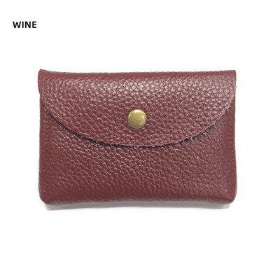 Drop Shipping Nahast miniümbrisvahetuskott Lihtne pandlaga naiste mündikott Print Logo Suure mahutavusega kaardikott