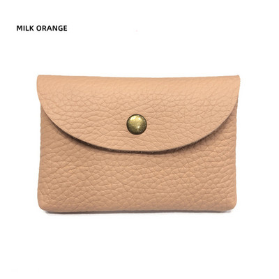 Drop Shipping Nahast miniümbrisvahetuskott Lihtne pandlaga naiste mündikott Print Logo Suure mahutavusega kaardikott