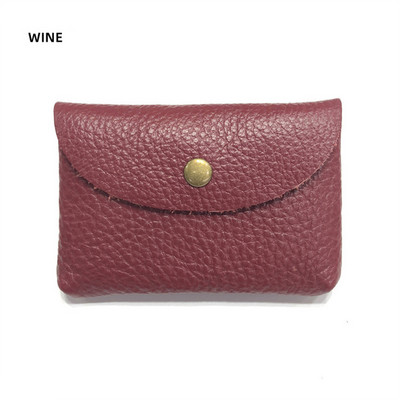 Drop Shipping Nahast miniümbrisvahetuskott Lihtne pandlaga naiste mündikott Print Logo Suure mahutavusega kaardikott