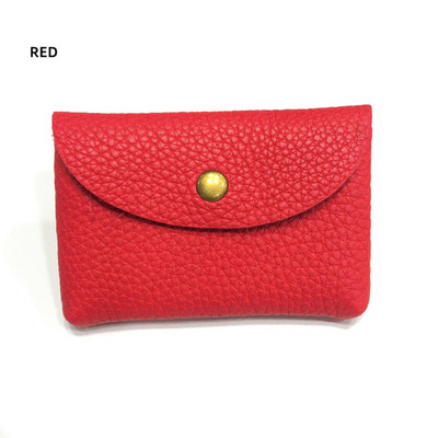 Drop Shipping Nahast miniümbrisvahetuskott Lihtne pandlaga naiste mündikott Print Logo Suure mahutavusega kaardikott