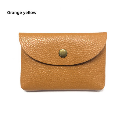 Drop Shipping Nahast miniümbrisvahetuskott Lihtne pandlaga naiste mündikott Print Logo Suure mahutavusega kaardikott