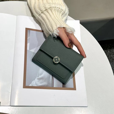 URBAN MASTER Puhas lühikesed naiste väikesed kolmeosalised rahakotid kaardihoidjad naiste rahakotid litši mustriga