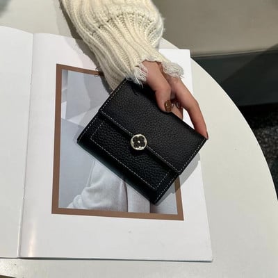 URBAN MASTER Puhas lühikesed naiste väikesed kolmeosalised rahakotid kaardihoidjad naiste rahakotid litši mustriga