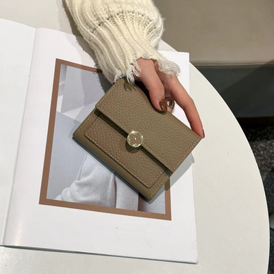 URBAN MASTER Puhas lühikesed naiste väikesed kolmeosalised rahakotid kaardihoidjad naiste rahakotid litši mustriga