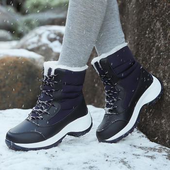 Ботуши за сняг Плюшени топли ботуши за жени Зимни обувки Водоустойчиви ботуши Дамски зимни обувки Ботуши Botas Mujer