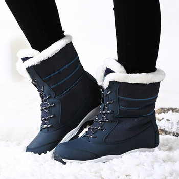 Ботуши за сняг Плюшени топли ботуши за жени Зимни обувки Водоустойчиви ботуши Дамски зимни обувки Ботуши Botas Mujer