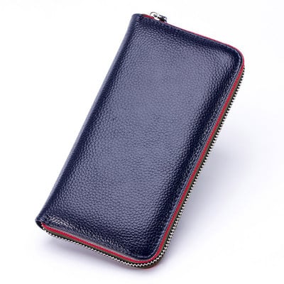 Mehed Naiste Pikk rahakott Unisex tõmblukuga mündikott Lihtsa disainiga ID krediitkaardihoidja Telefoni rahakott Tugev sidur