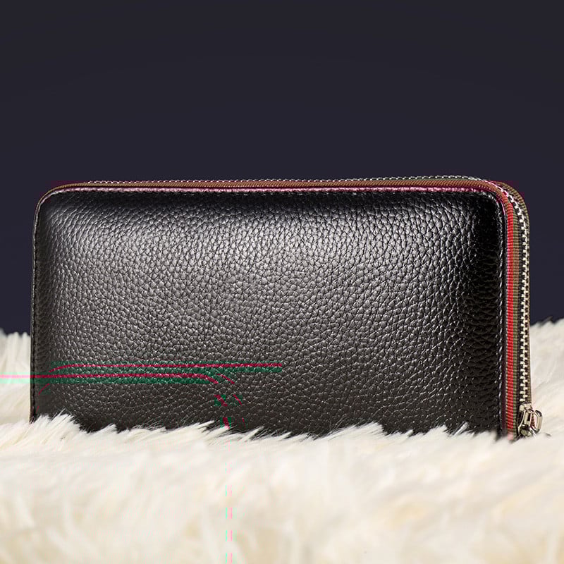  Mehed Naiste Pikk rahakott Unisex tõmblukuga mündikott Lihtsa disainiga ID krediitkaardihoidja Telefoni rahakott Tugev sidur