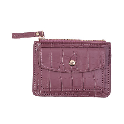 Δερμάτινα πορτοφόλια με μοτίβο κροκόδειλου Βάση θήκη πολλαπλών καρτών Γυναικεία γυναικεία τσάντα κέρματα Κοντά πορτοφόλια Λεπτό μικρό φερμουάρ πορτοφολιού