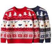 Pulover pentru copii de Crăciun Haine de toamnă 3-7 ani Bebeluși Fete Băieți Tricoturi Pulover Pulover tricotat 2023 Pulovere de petrecere pentru copii