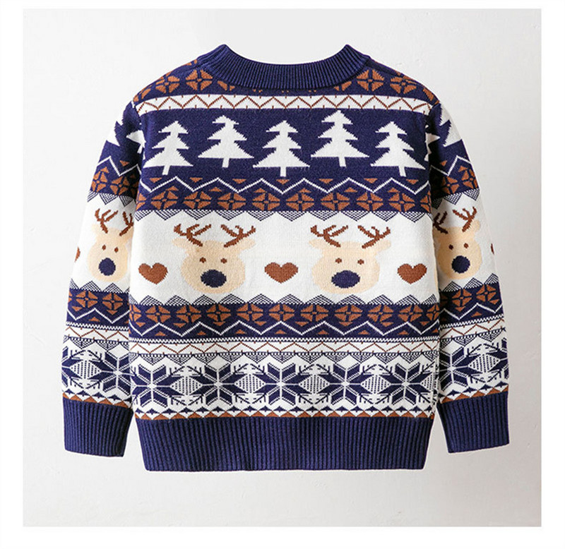 Pulover pentru copii de Crăciun Haine de toamnă 3-7 ani Bebeluși Fete Băieți Tricoturi Pulover Pulover tricotat 2023 Pulovere de petrecere pentru copii