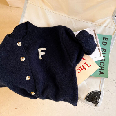 Laste kampsunid kampsunid kevad-sügis beebitüdrukute riided täispuuvillane kampsun poistele lasteriided kootud laste kampsunid