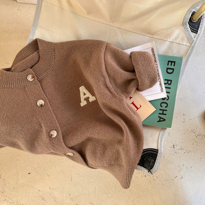 Laste kampsunid kampsunid kevad-sügis beebitüdrukute riided täispuuvillane kampsun poistele lasteriided kootud laste kampsunid