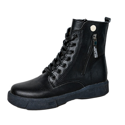 2023. aasta talve suures suuruses kingad naistele, külgtõmblukuga naiste poolsaapad, tõmblukuga lamedad naiste kingad Kerged vabaaja naiste saapad