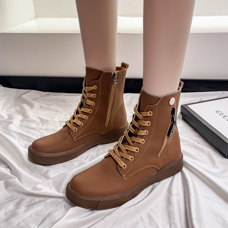 2023. aasta talve suures suuruses kingad naistele, külgtõmblukuga naiste poolsaapad, tõmblukuga lamedad naiste kingad Kerged vabaaja naiste saapad