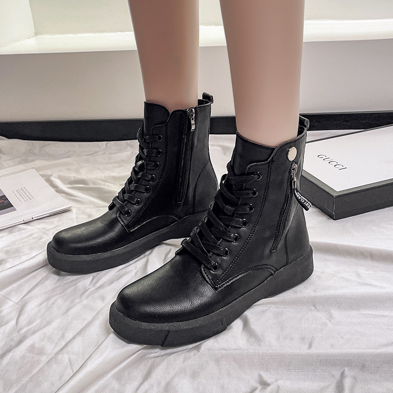 2023. aasta talve suures suuruses kingad naistele, külgtõmblukuga naiste poolsaapad, tõmblukuga lamedad naiste kingad Kerged vabaaja naiste saapad