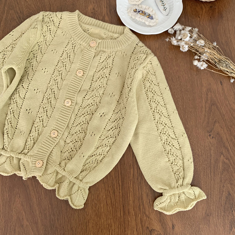 cerb jonmi 2023 toamna stil coreean copii pulovere tricotate scobit volane maneci evazate pulover cardigan fetite