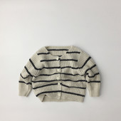 2021. aasta kevadine unisex laste kootud kampsun mantlid triibulise kaelusega korea stiilis laste vabaaja kampsun