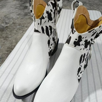 Обувки за жени 2023 Горещи разпродажби Дамски ботуши с приплъзване Модни съвпадащи цветове Модерни ботуши Дамски секси ботуши с остри пръсти