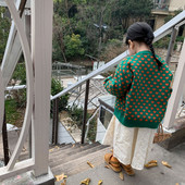 deer jonmi 2023 kevad beebitüdrukute kootud kampsunid multifilmid trükitud Korea stiilis lastele armsad vabaaja kampsunid