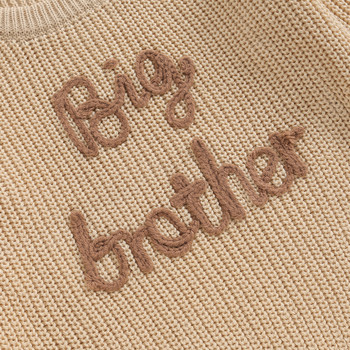 2023-09-18 Lioraitiin 12M-5Y Зимни пуловери за новородени деца, момчета, памучни пуловери с дълги ръкави, бродерия с букви, широки трикотажни горнища