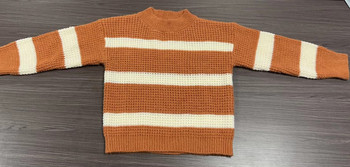0-6 години Деца Момчета Момичета Раирани горнища Пуловер с дълъг ръкав Пролет Есен Детско облекло за момчета и момичета