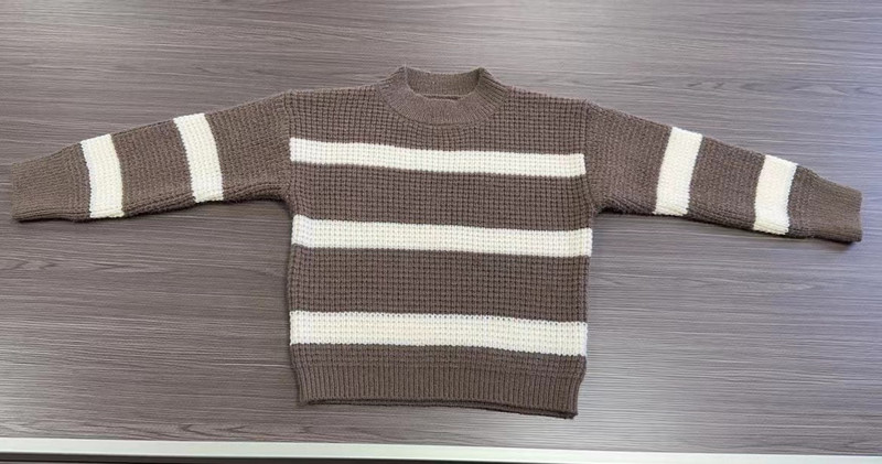 0-6 godina Dječji dječaci Djevojčice Prugasti vrhovi Džemperi dugih rukava Proljeće Jesen Odjevni kompleti za djecu Dječaci Djevojčice