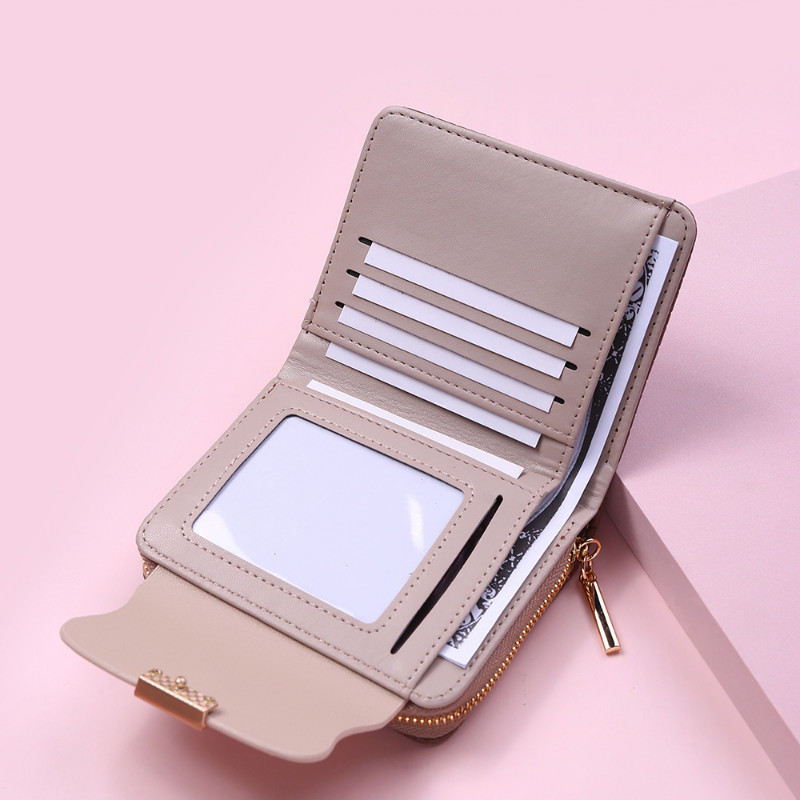 Naiste rahakott Leaf Hasp Clutch brändi disainiga tudenginahast minimündikott Naiste kaardihoidja rahakott Moodsad naiste rahakotid