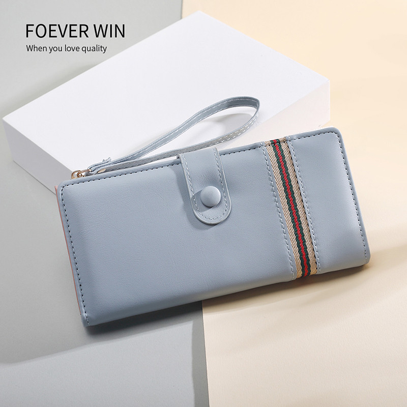 Uus pikk rahakott Naiste Korea versioon käekott Naiste rahakott suure mahutavusega kaardikott Tõmblukuga pandlaga rahakott mobiiltelefonikott