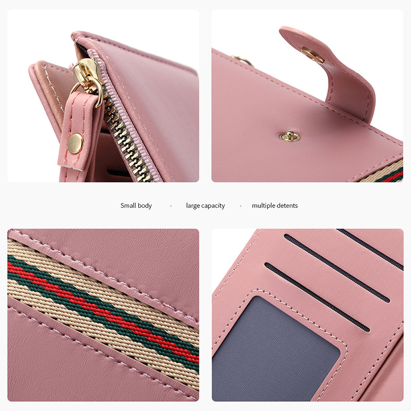 Uus pikk rahakott Naiste Korea versioon käekott Naiste rahakott suure mahutavusega kaardikott Tõmblukuga pandlaga rahakott mobiiltelefonikott