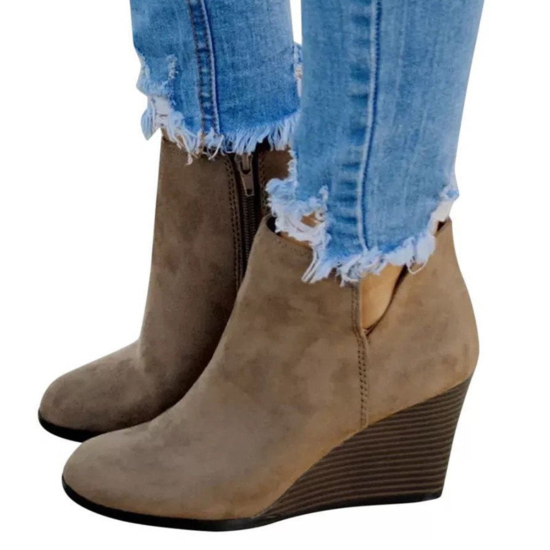 Leopard Ankle Boots Lace Up Υποδήματα Πλατφόρμα ψηλοτάκουνα Γυναικείες μπότες Slip On Γυναικεία παπούτσια Μπότες Γυναικείες Flat μπότες Botas Mujer