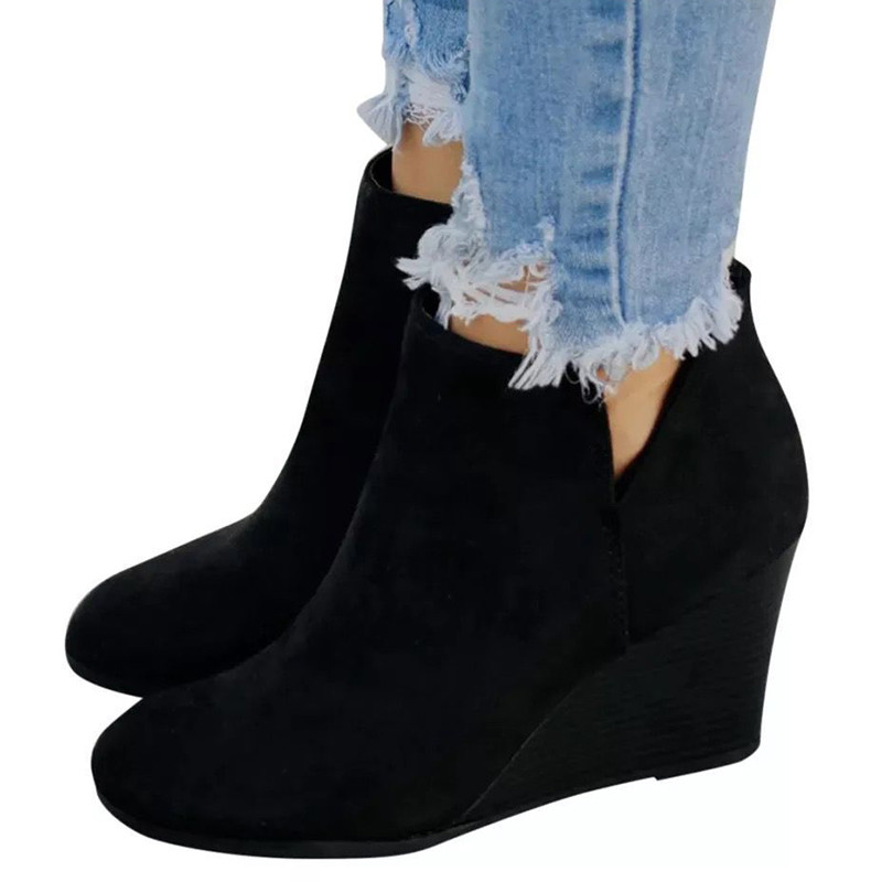 Leopard Ankle Boots Lace Up Υποδήματα Πλατφόρμα ψηλοτάκουνα Γυναικείες μπότες Slip On Γυναικεία παπούτσια Μπότες Γυναικείες Flat μπότες Botas Mujer