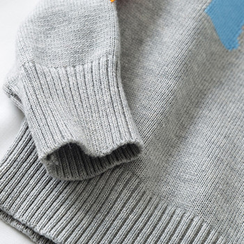 Есенно детско палто за плетене Бебешки пуловери за момчета и момичета Детски пуловери Горнища Пуловер с дълъг ръкав с анимационни мотиви