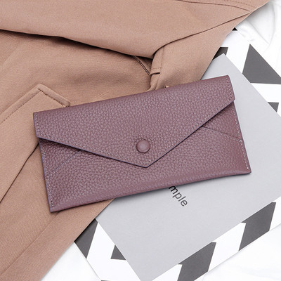 Naiste pikk rahakott Luksuslik soliidne raha õhuke sidurikott naistele moe ID krediitkaardihoidja rahakott