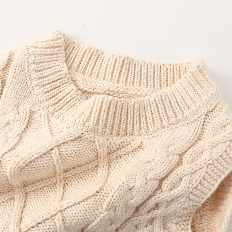 2023. aasta kevadsügis, uus beebipoisi teemantvest sviiter, moodne imikute tüdrukute puuvillane silmkoeline varrukateta topid väikelaste soliidsed riided