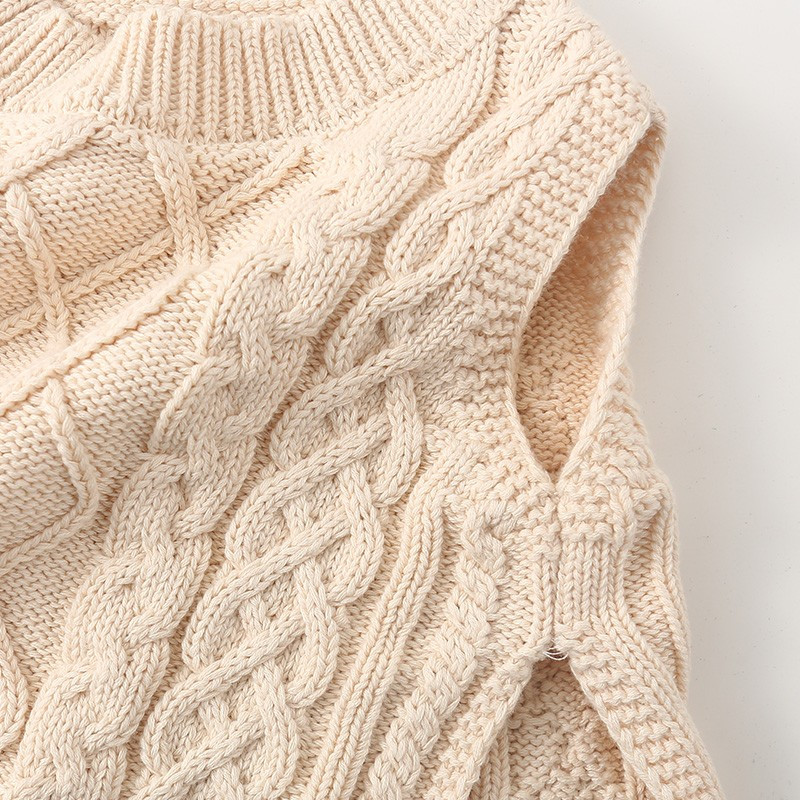 2023. aasta kevadsügis, uus beebipoisi teemantvest sviiter, moodne imikute tüdrukute puuvillane silmkoeline varrukateta topid väikelaste soliidsed riided