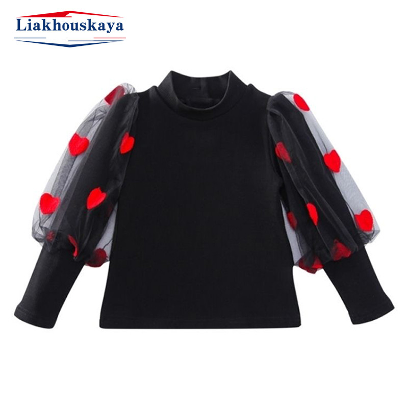 90-140 cm Suvine kevadine tüdrukute T-särk Moodne kahekihiline pikkade varrukatega tüdrukute lapsed, uued topid Lasteriided Väikelaste tüdrukute riided