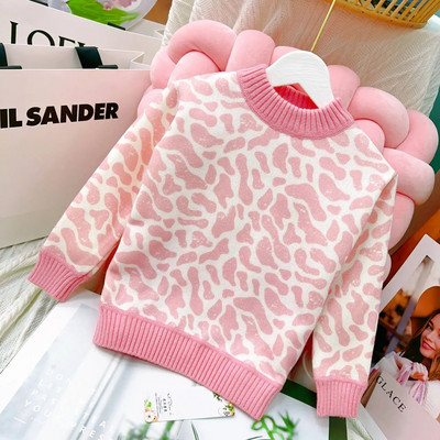 Uued lapsed Beebidele Tüdrukutele Poiste Kampsun Sügistalvine Täisvarrukatega Vikerkaare Triibud Pullover Kampsun Väikelaste Laste Kootud Kampsun