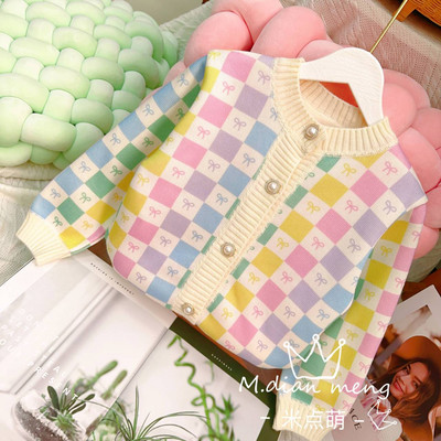 Lasteriided Kardigan Kampsun Tüdrukute Mood Käsitsi tikitud Südamenööb Koo Kardigan Tüdrukute Beebi Kevad-Sügiskampsun