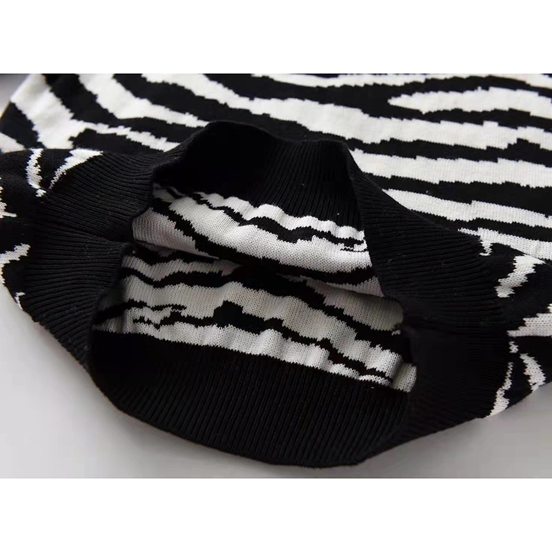 Pulovere pentru copii Copii bebeluși băieți fete pulovere cu mânecă lungă cu dungi zebră Nou toamnă iarnă pentru bebeluși băieți fete pulovere tricotate