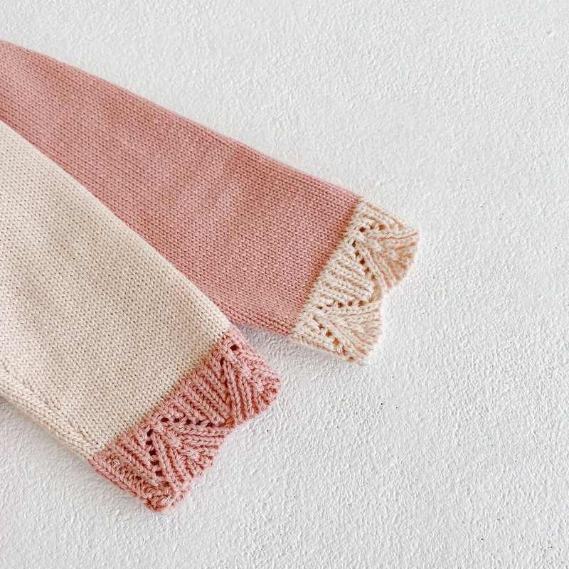 2021 Toamna Iarna Nou-Nascuti Fete Pulovere tricotate Broderie florala Cardigan stil coreean Paltoane Copii mici Pulover din bumbac