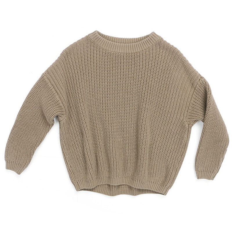 Pulover de bază ocazional de toamnă pentru bebeluși, de culoare caramelă, cu gât gros, pentru copii, îmbrăcăminte moale, moale, băieți, fete, pulovere de iarnă, top cu glugă