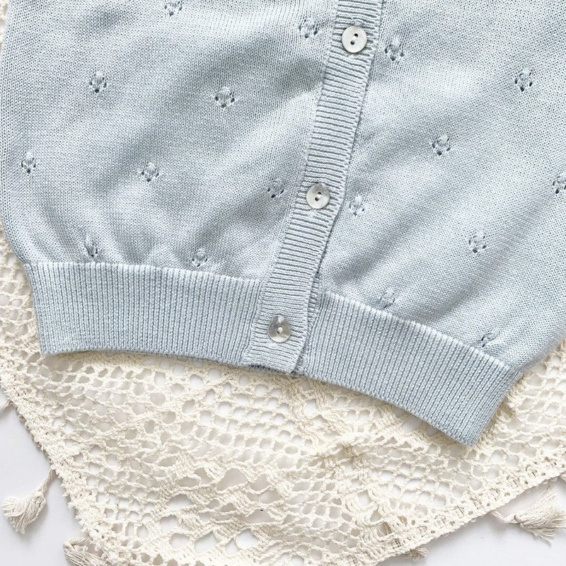 cerb jonmi 2022 primăvară nou stil coreean fetițe tricotate cardigan paltoane croșetate lucrate manual copii bumbac drăguț pulovere